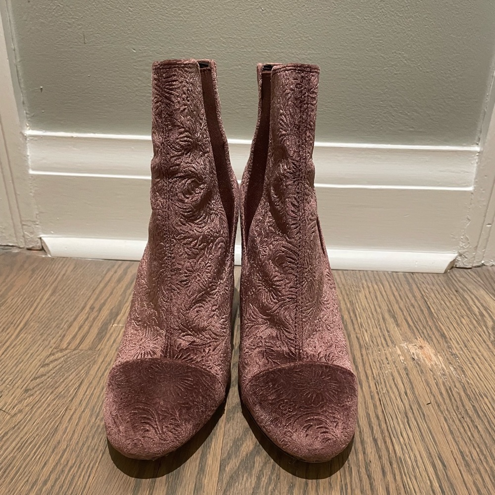 Sam Edelman Pink velvet Boots